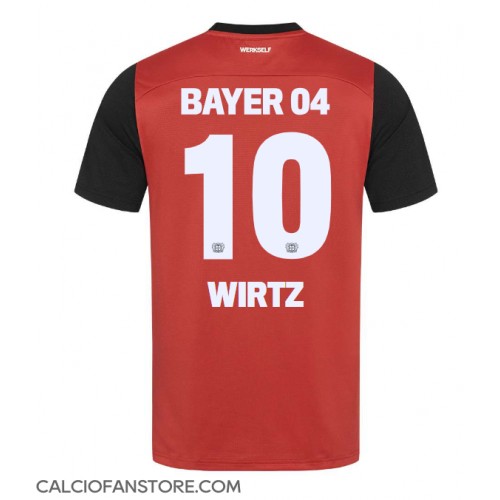 Maglia Calcio Bayer Leverkusen Florian Wirtz #10 Prima Divisa 2024-25 Manica Corta